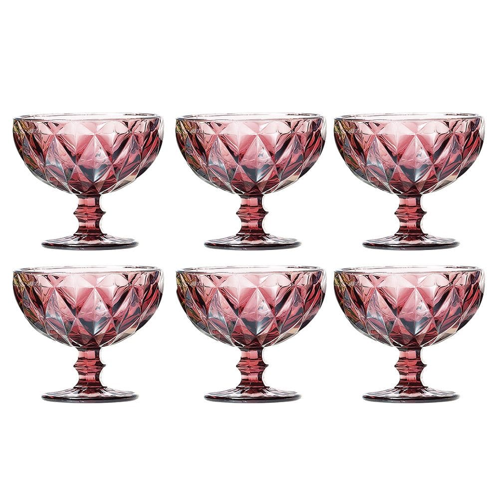 Jogo de Taças Coquetel 310ml - 6 Peças - Lilás - Class Home