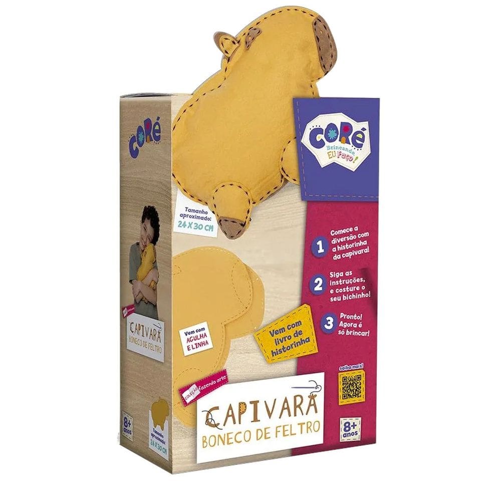 Kit Boneco de Feltro Capivara Coré - Toyster