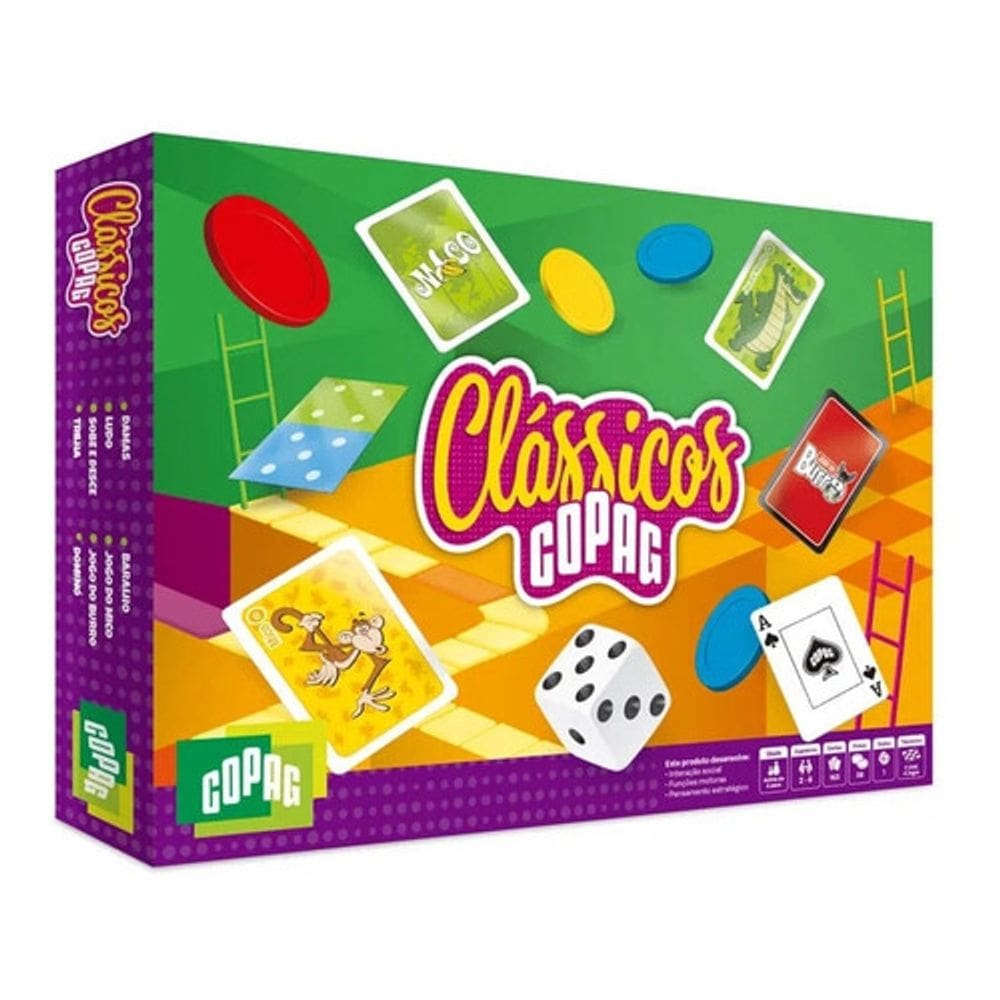 Kit Jogos Clássicos - 8 Jogos - Copag