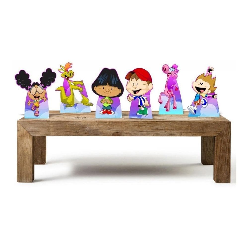 Amigãozão Kit 6 Displays Mesa Decoração Para Festa Em Mdf
