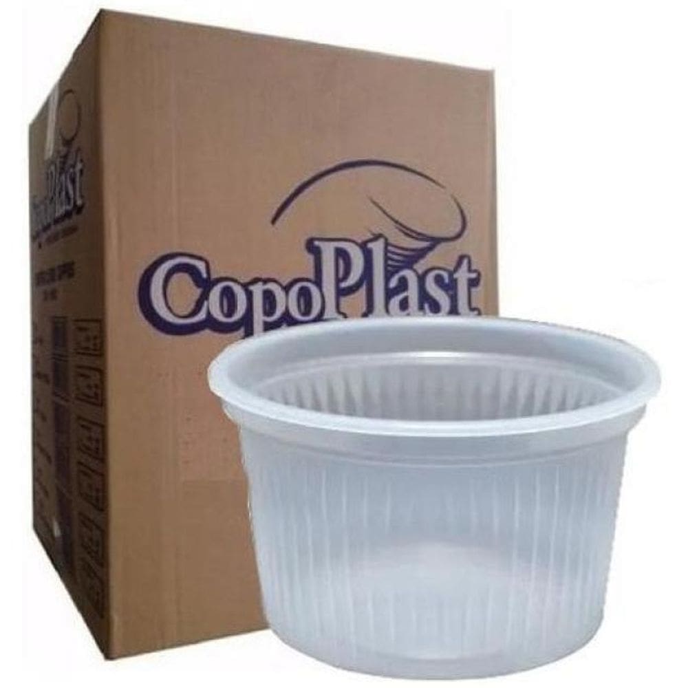 Pote Plástico Sem Tampa Para Sorvete 150Ml Copoplast C/2000
