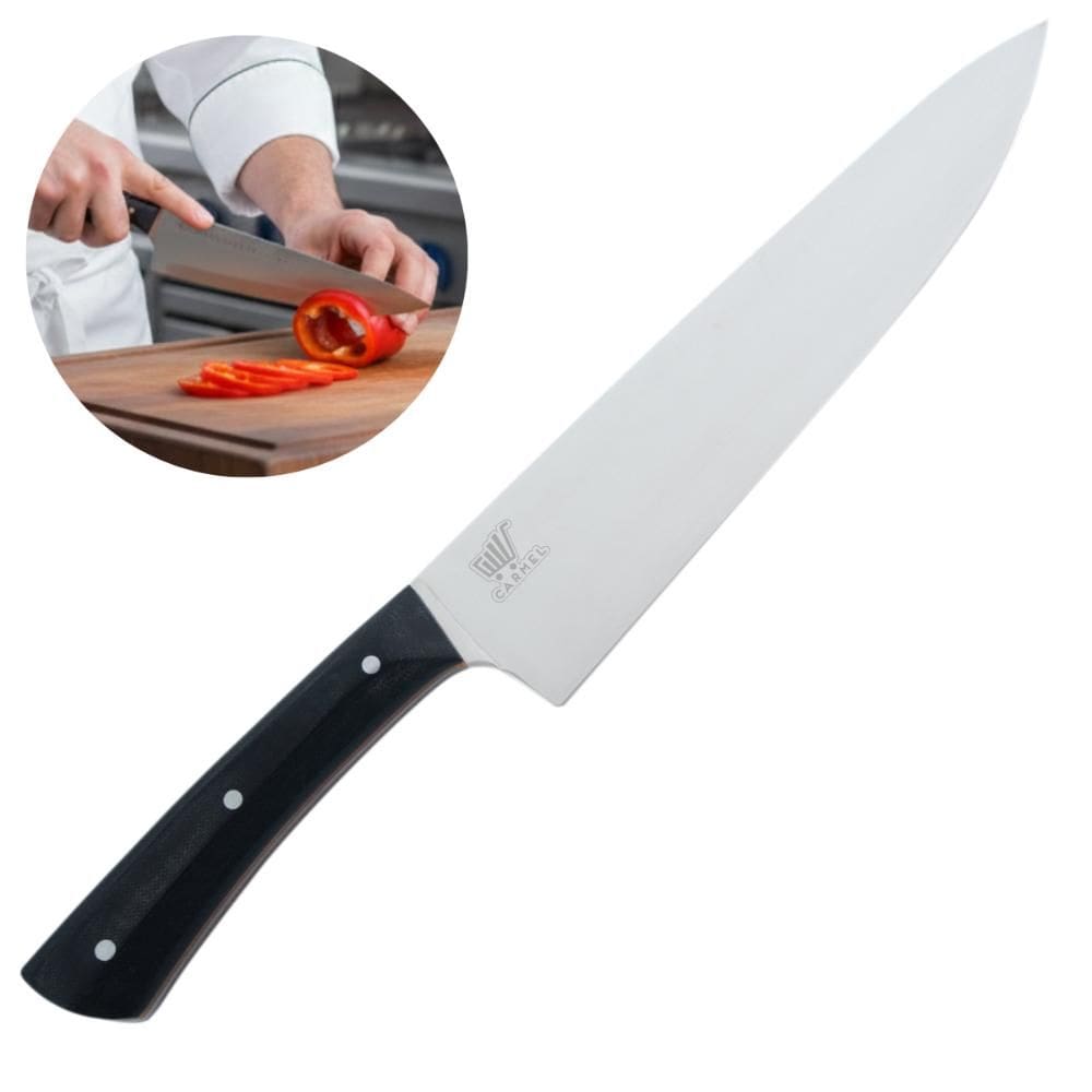 Faca Multiuso 205mm Cabo em Micarta Kaizen Chef Jun Sakamoto Carmel Imports