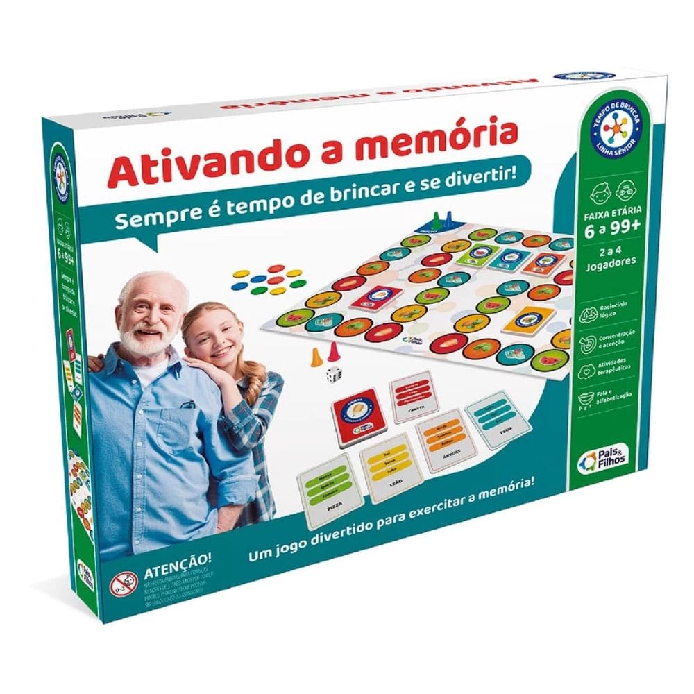 Jogo Sênior Ativando a Memória - Pais e Filhos