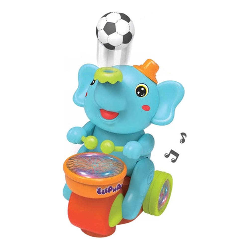 Elefante Malabarista Musical com Luzes - Braskit