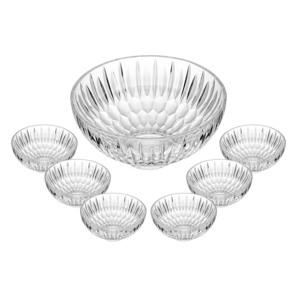 Conjunto de Sobremesa em VIdro Raios 7 Peças - Wolff