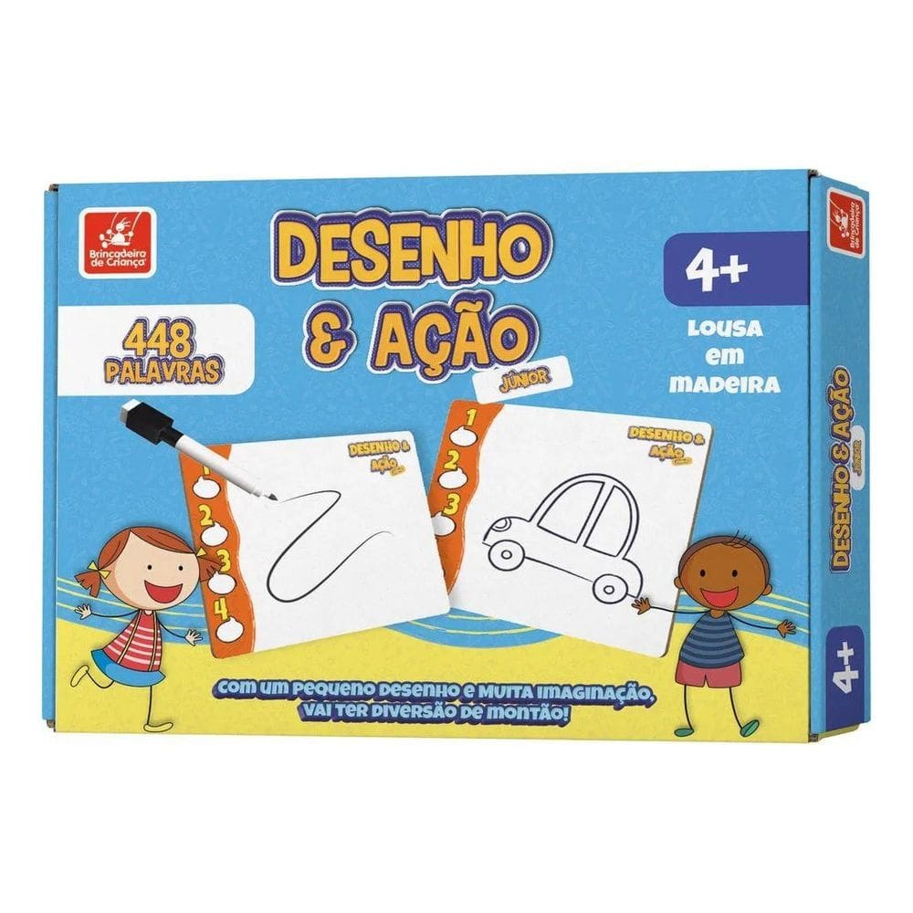 Jogo Desenho e Ação Júnior - Brincadeira de Criança