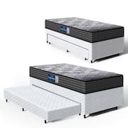 Cama Box com Colchão de Espuma D60 Double Face Guarda Costas Comfort Force Probel + Auxiliar de Espuma Unique Solteiro 88cm