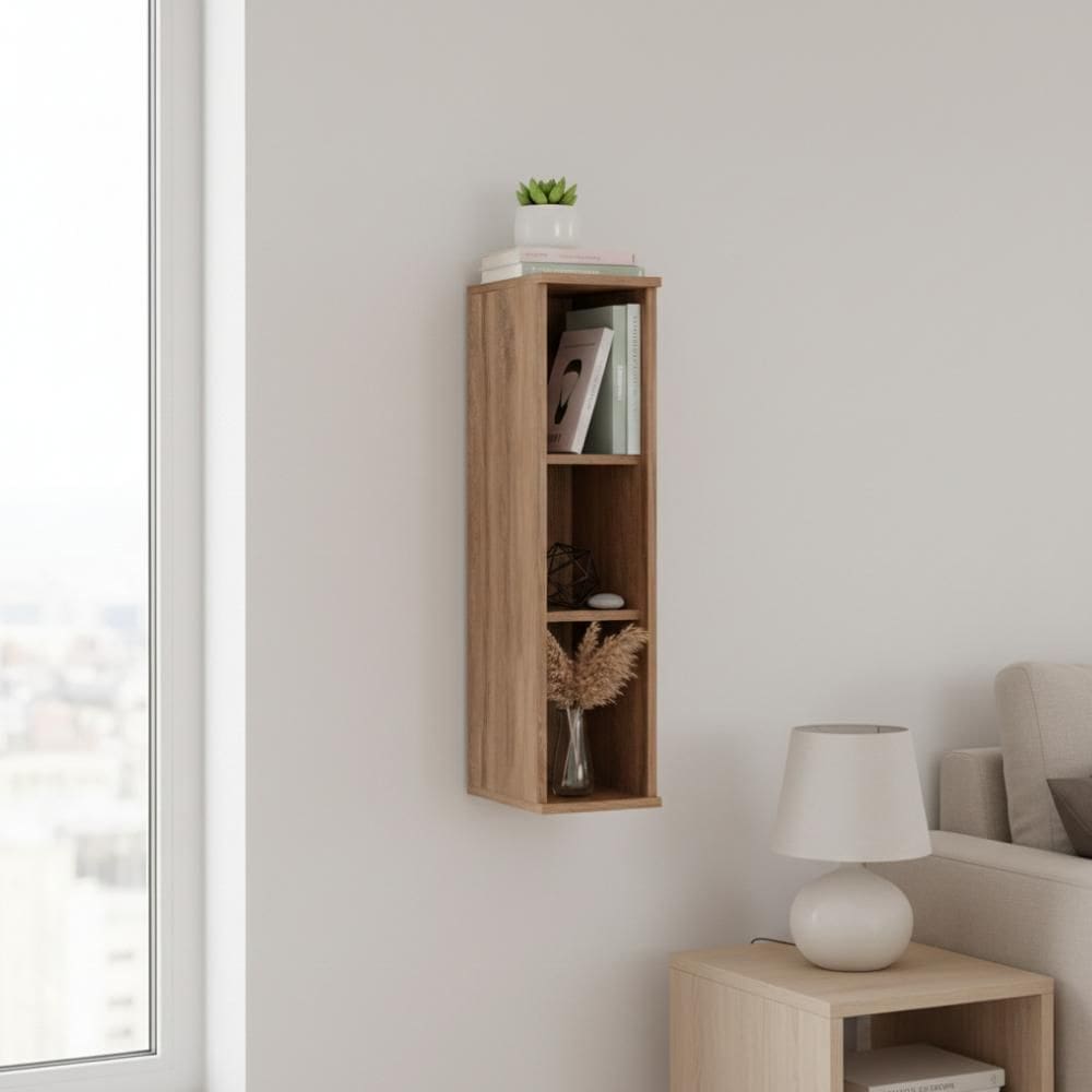 Nicho Aéreo Nogal 20cm Sala de Estar Carraro