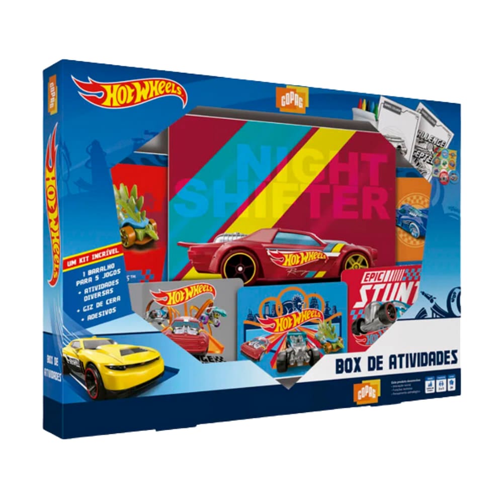 Box de Atividades Hot Wheels - Copag