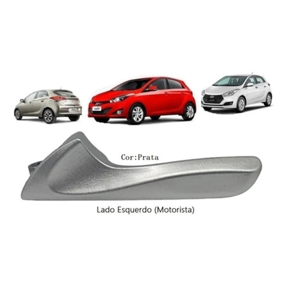 Maçaneta Interna Puxador Gatilho Prata Hb20 12 A 20 Esquerdo