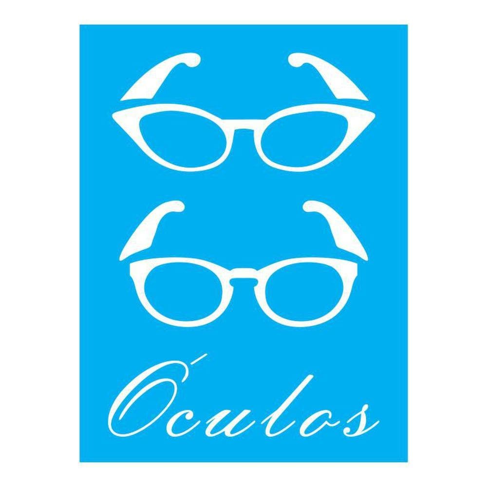 Stencil Tamako Óculos - 15X20Cm - Ref 887