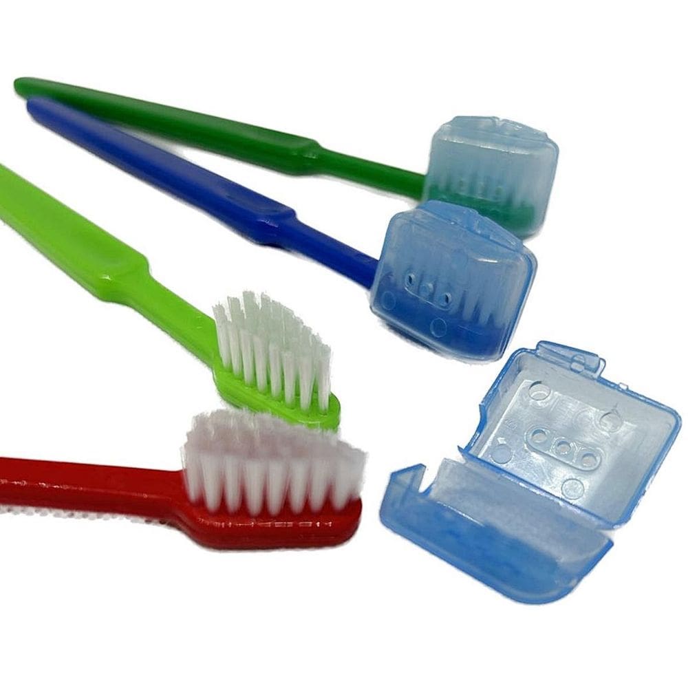 Kit 200 Escova Dental Infantil Macia Com Protetor De Cerdas