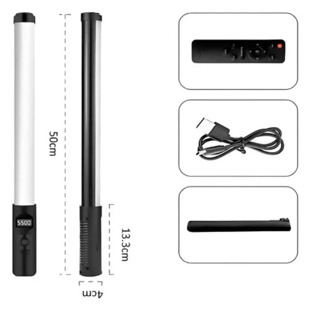 Bastão Led Portátil Com Controle Para Iluminar Melhor