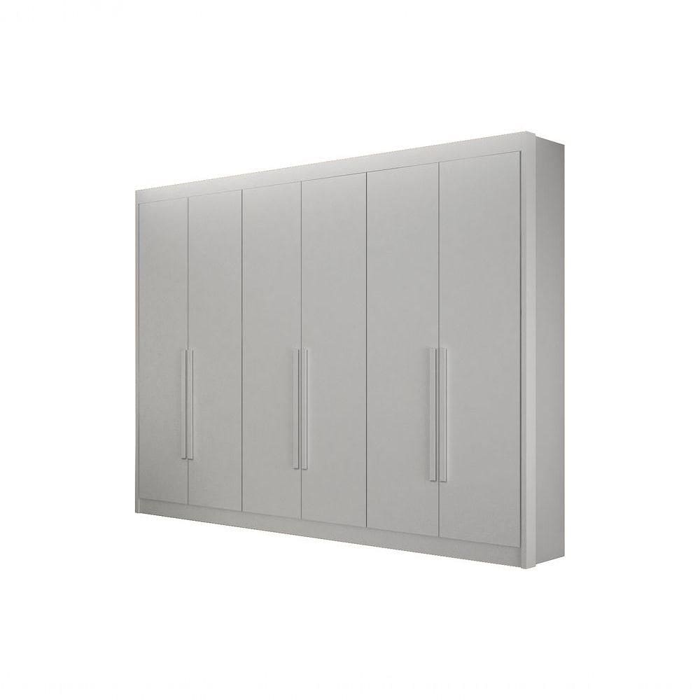 Guarda Roupa Diamante Gold 6 Portas 6 Gavetas S/epelho Leifer Branco