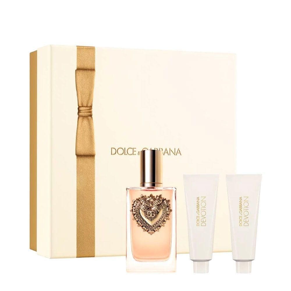 Kit Dolce & Gabbana Devotion Feminino - Eau De Parfum + Shower Gel + Body Lotion