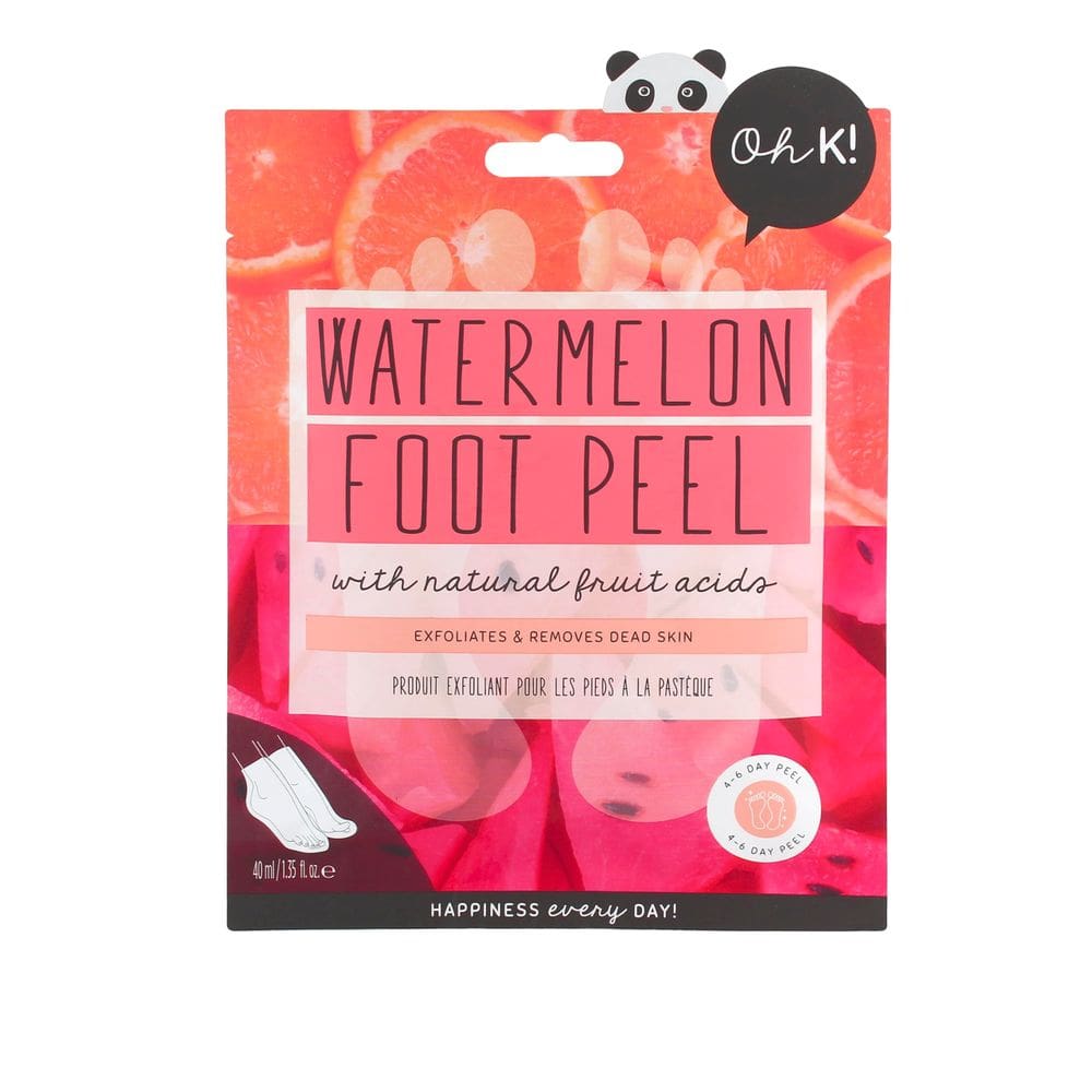 Máscara para peeling de pés Oh K! 1 par de esfoliação de melancia unissex