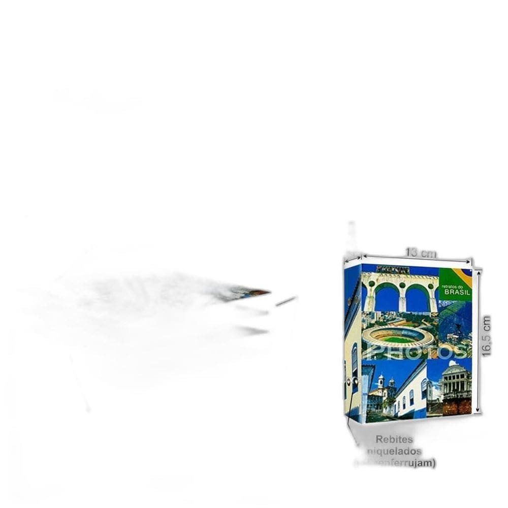 Album Para 120 Fotos 10X15 4 Unid. Brasil Amarela 480 Fotos