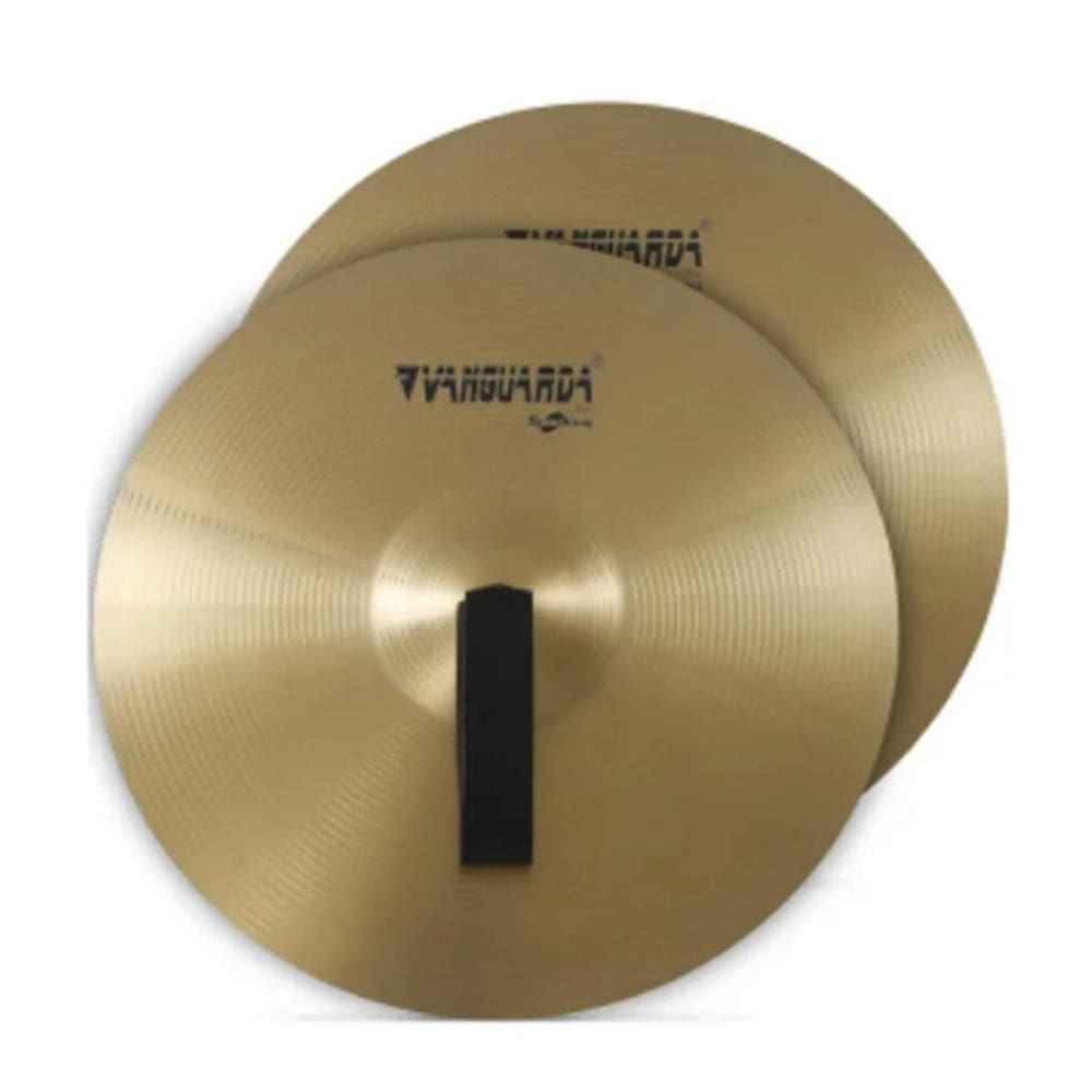 Par Prato Para Fanfarra 14 Latão/Brass