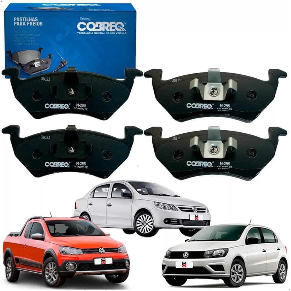 Jogo 4 Pastilhas De Freio  Gol G6 1.6 2013 E 201