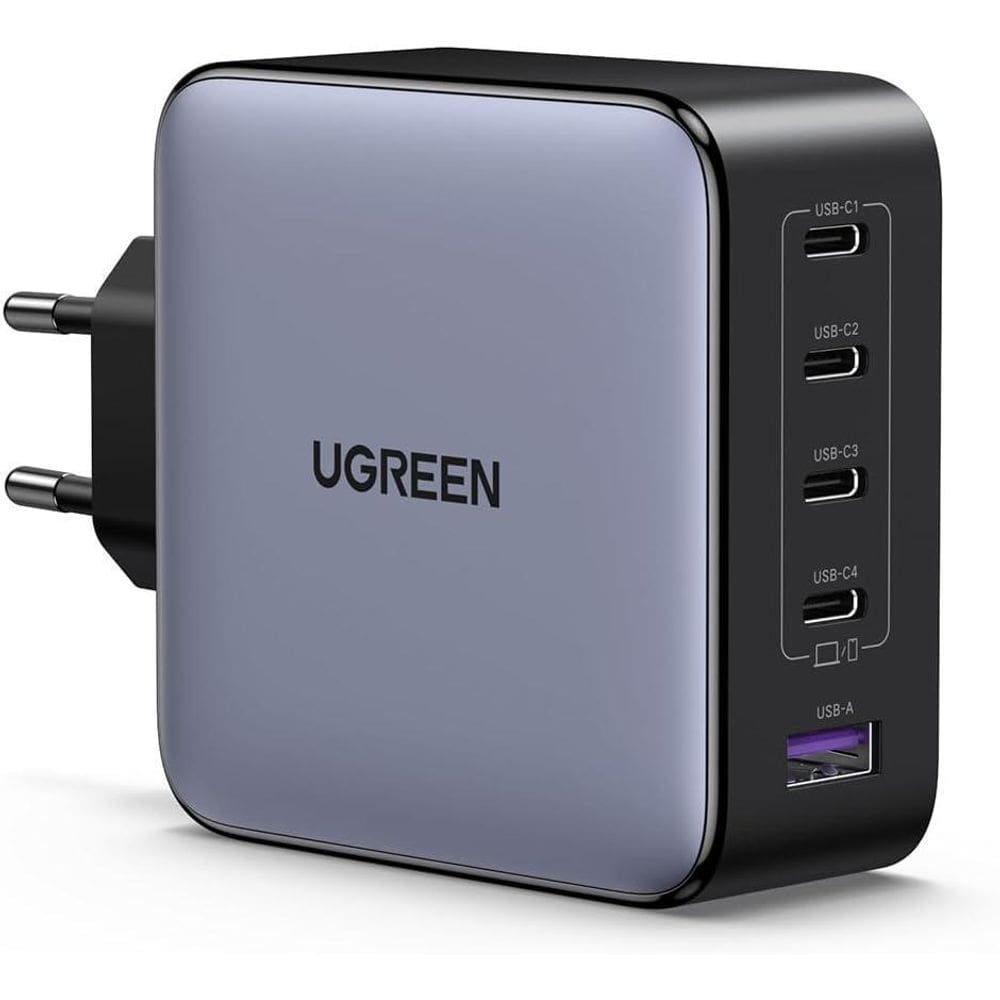 Fonte Carregador De Parede Ugreen 100W 5 Em 1