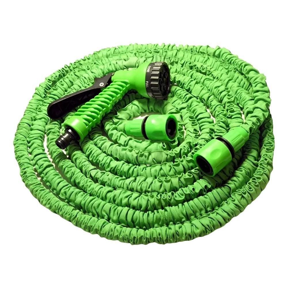 Mangueira Retrátil/Extensível 30M - 7 Jato Tipos Verde Ou Az