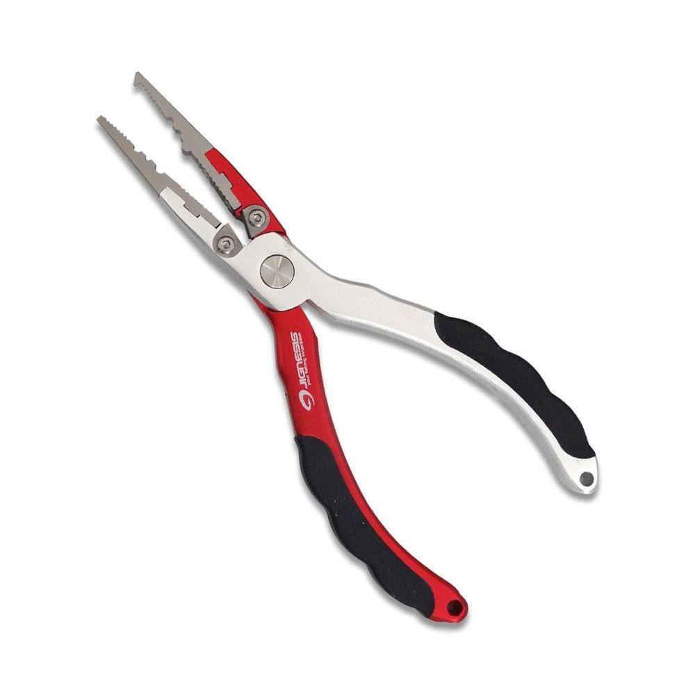 Alicate De Pesca Multiuso Alumínio Jignesis Fap-052 Vermelho