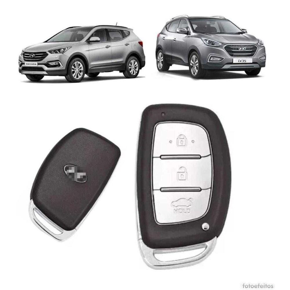 Capa Carcaça Oca Chave Presença Ix35 Santa Fé 2018 3Botoes