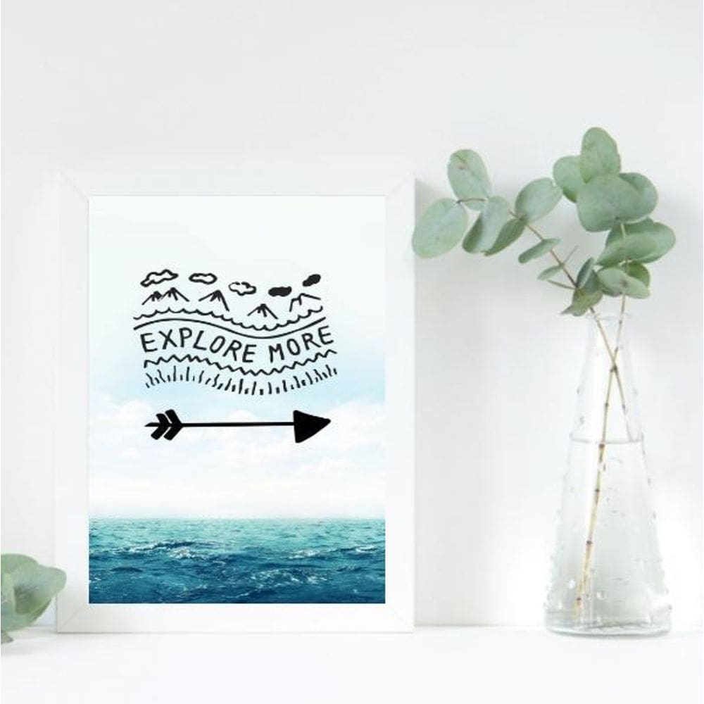 Quadro Decorativo Explore More 45X34Cm