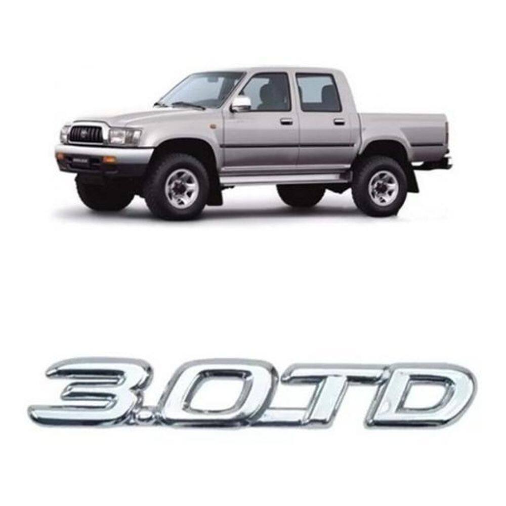 Emblema 3.0Td Cromado Toyota Hilux 02/04