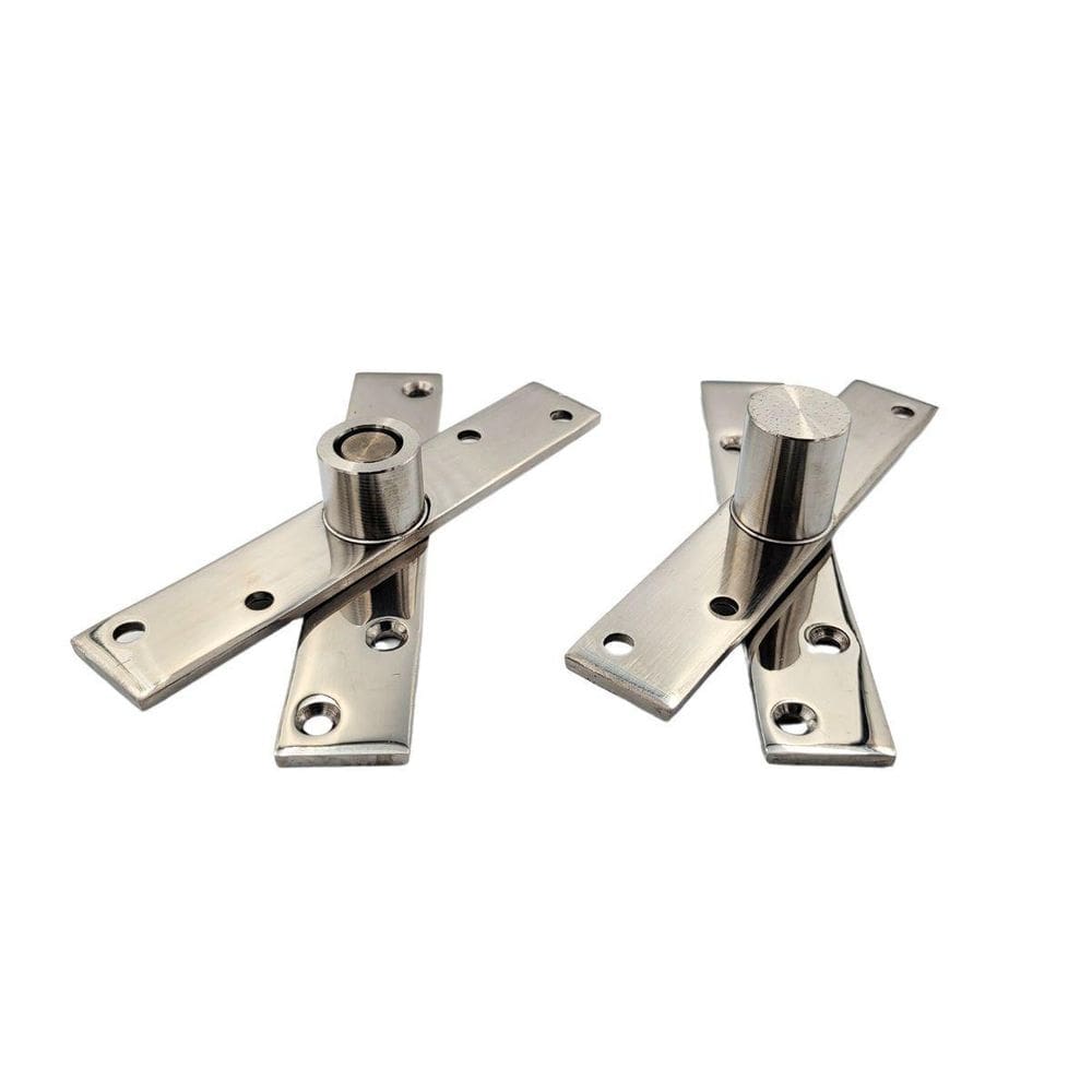 Dobradiça Pino Porta Pivotante Inox 304 Polido Até 300 Kg
