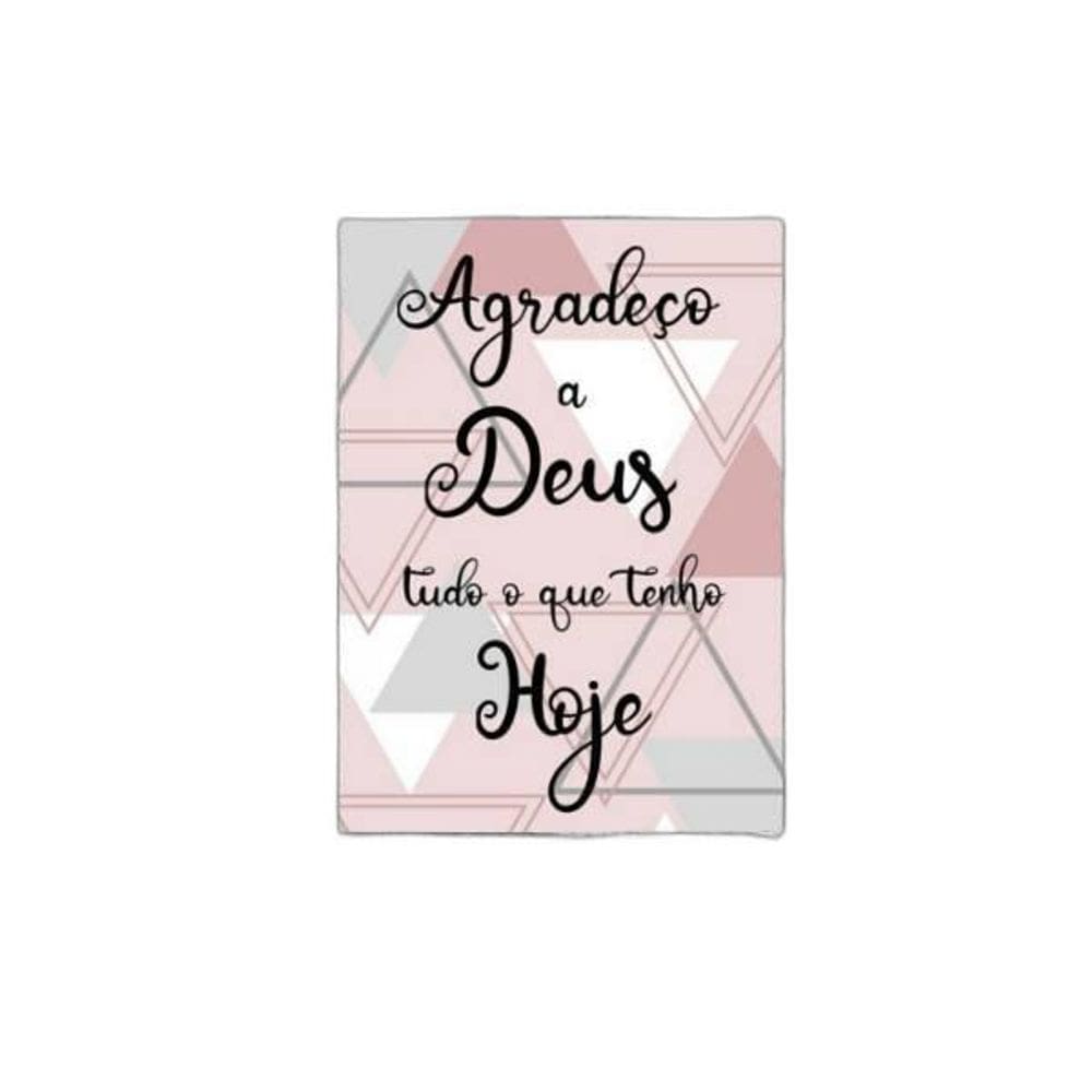 Placa Decorativa Agradeço A Deus 18X27Cm