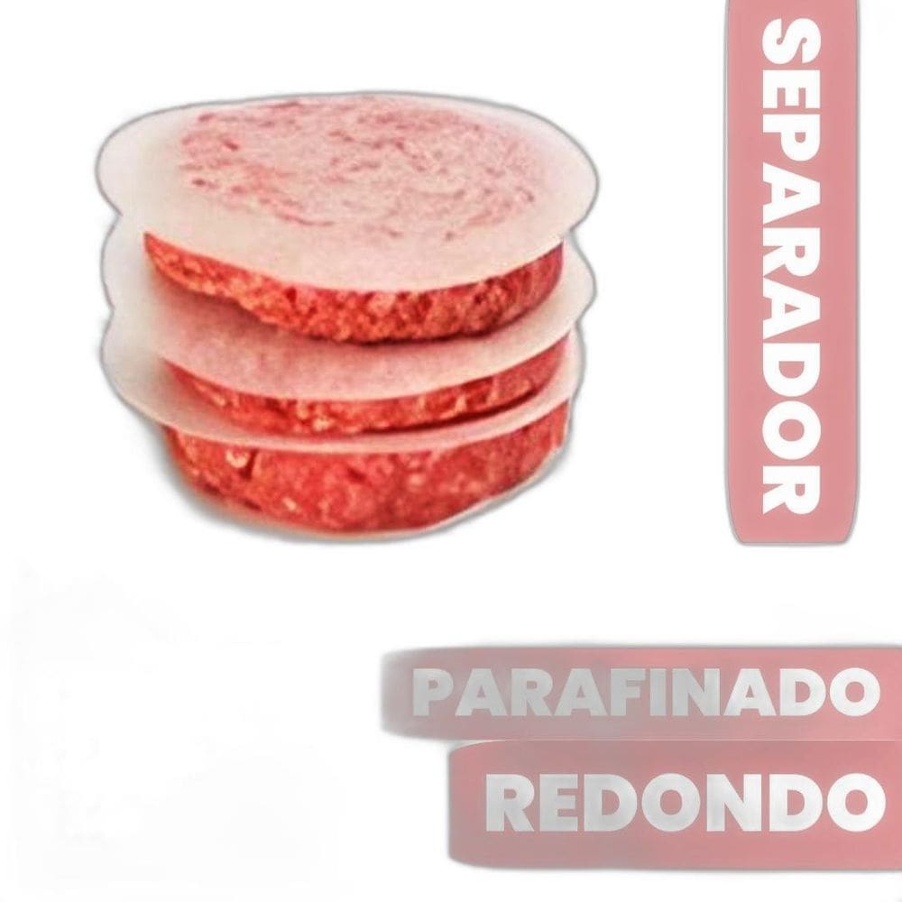 Papel Manteiga Separador De Hamburguer Redondo 12,8Cm Kit 2U