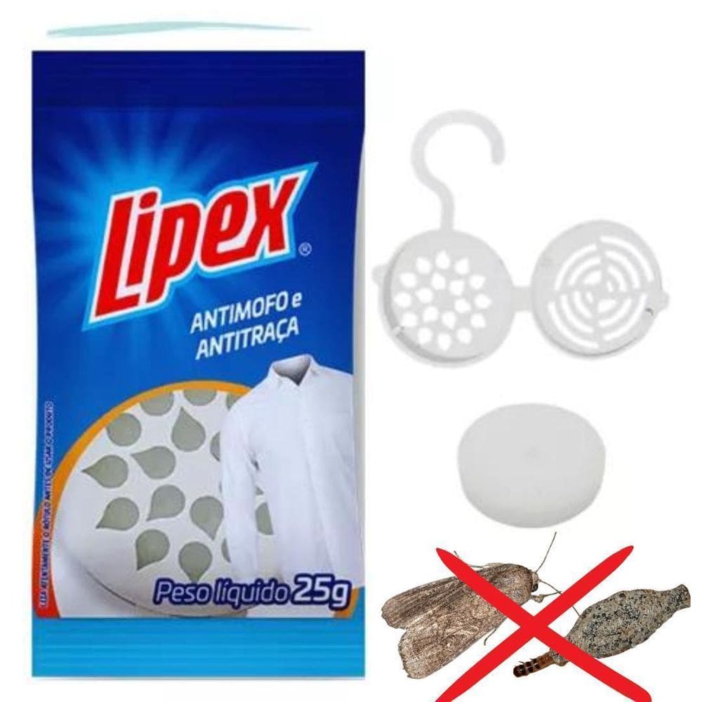 12 Un. Anti Mofo Traça Guarda Roupa Armário Mau Cheiro Lipex