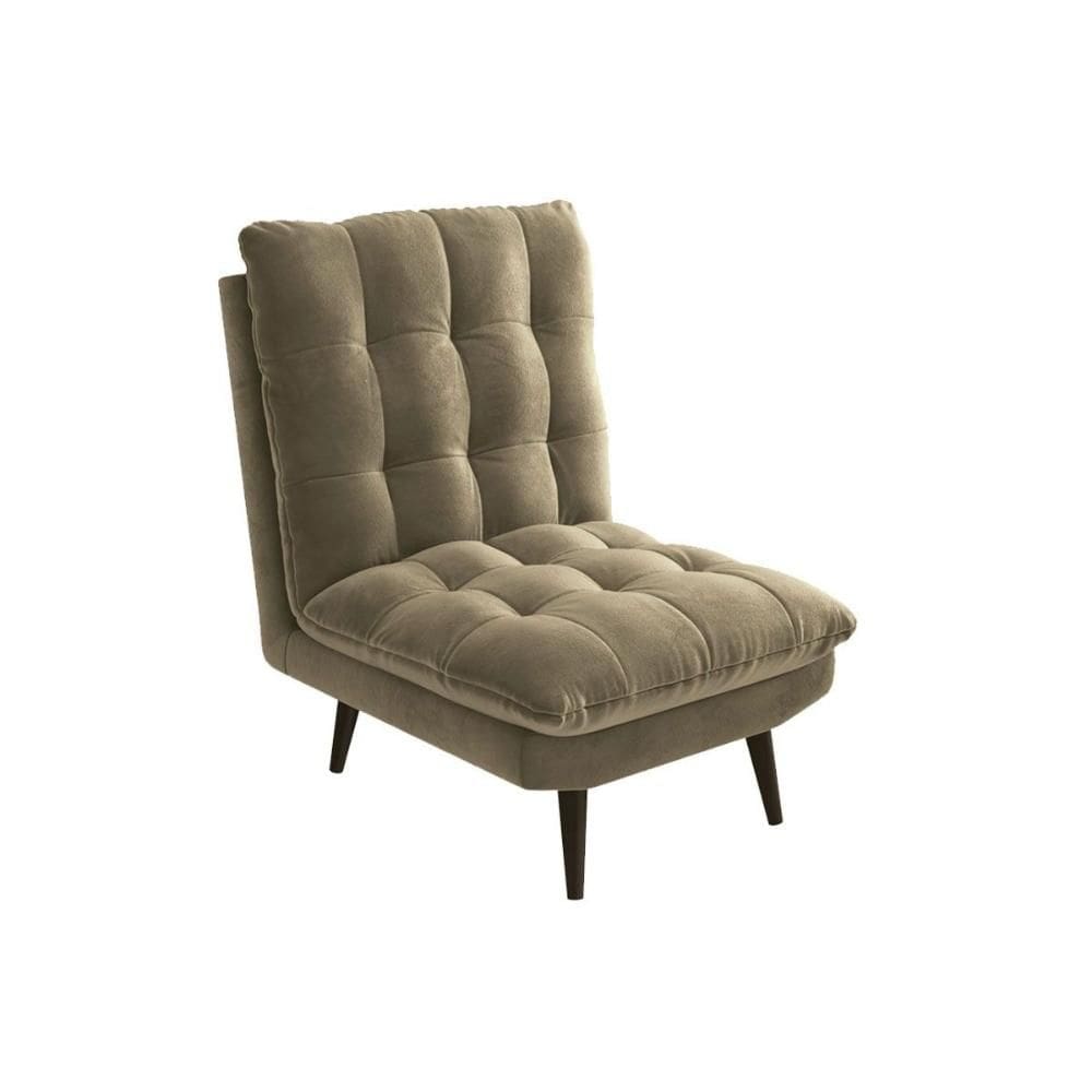 Poltrona Casal Ibiza POL014 1 Un Carvalho/Suede Bege - Kappesberg