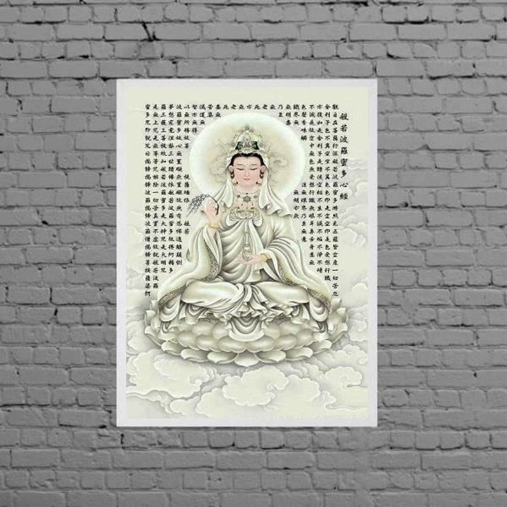 Quadro Kuan Yin Deusa Da Misericórdia 45X34Cm