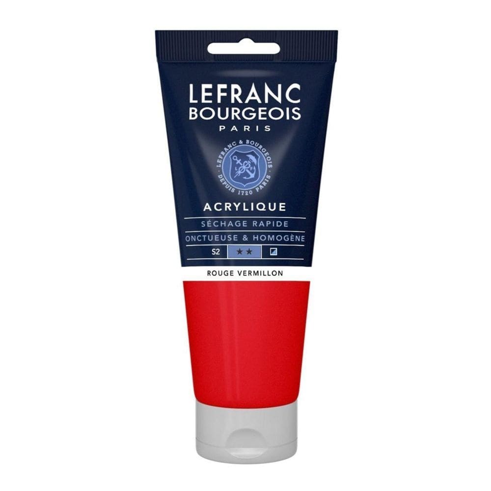 Tinta Acrilica Lefranc & Bourgeois 393 Red Vermilion 200Ml