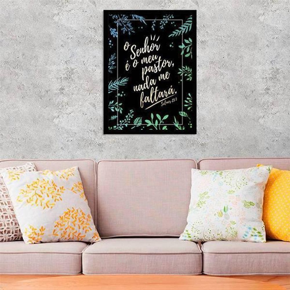 Quadro Decorativo Salmo 23 O Senhor É Meu Pastor