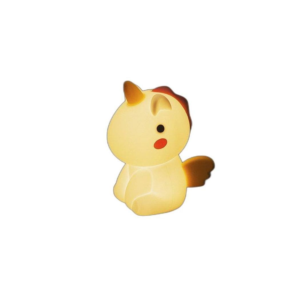 Luminária De Mesa Taschibra Touch Soft Led Unicórnio Uni Rgb