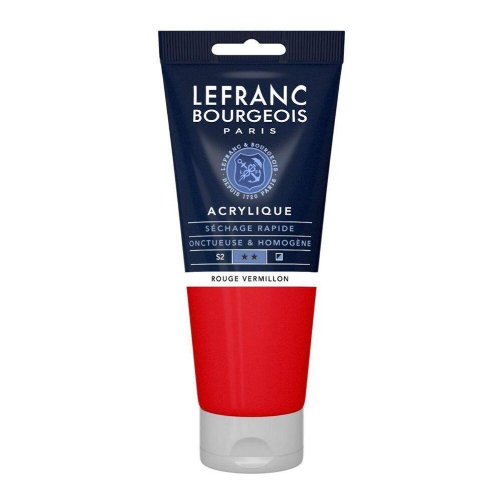 Tinta Acrilica Lefranc & Bourgeois 393 Red Vermilion 200Ml
