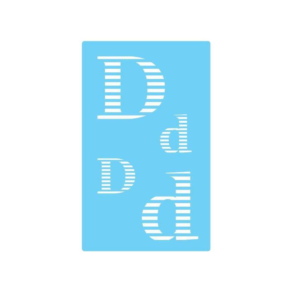 Stencil De Parede Tamako Alfabeto Letra D 55X90Cm - Ref 304