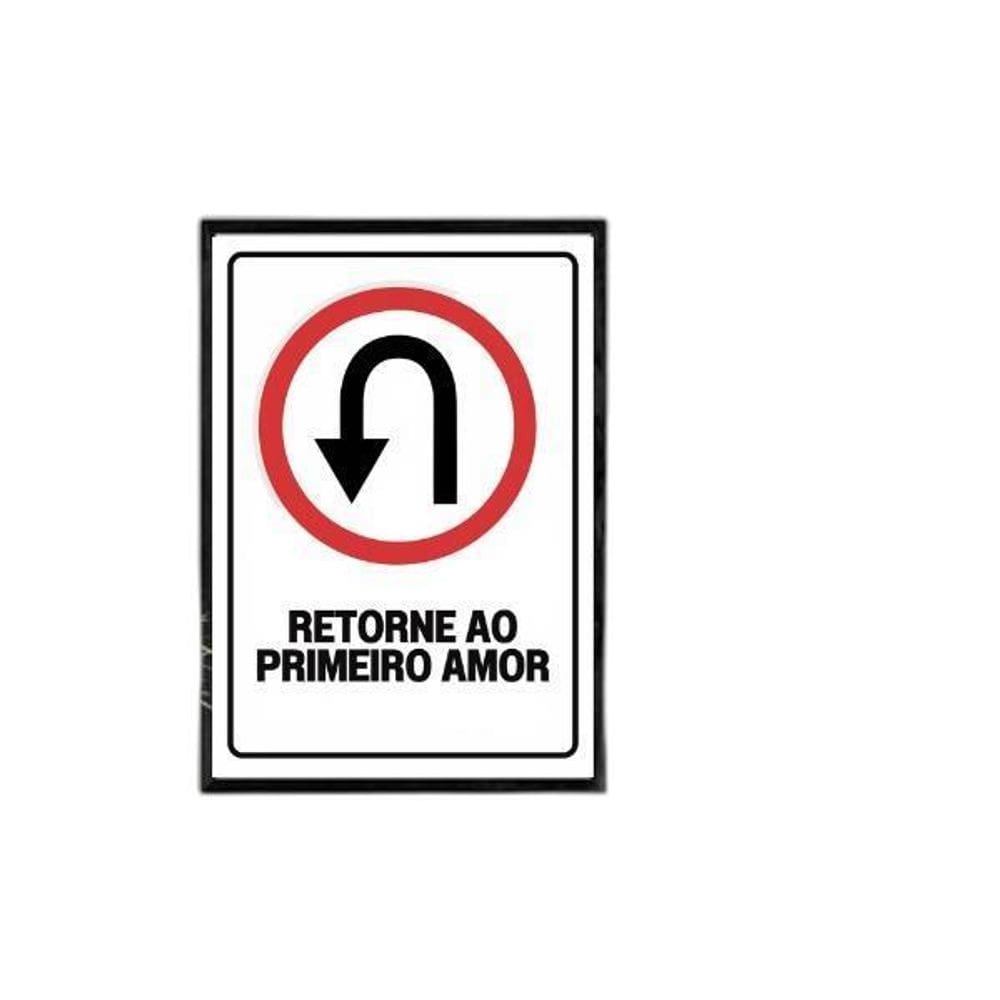 Quadro Retorne Ao Primeiro Amor 24X18Cm - Com Vidro