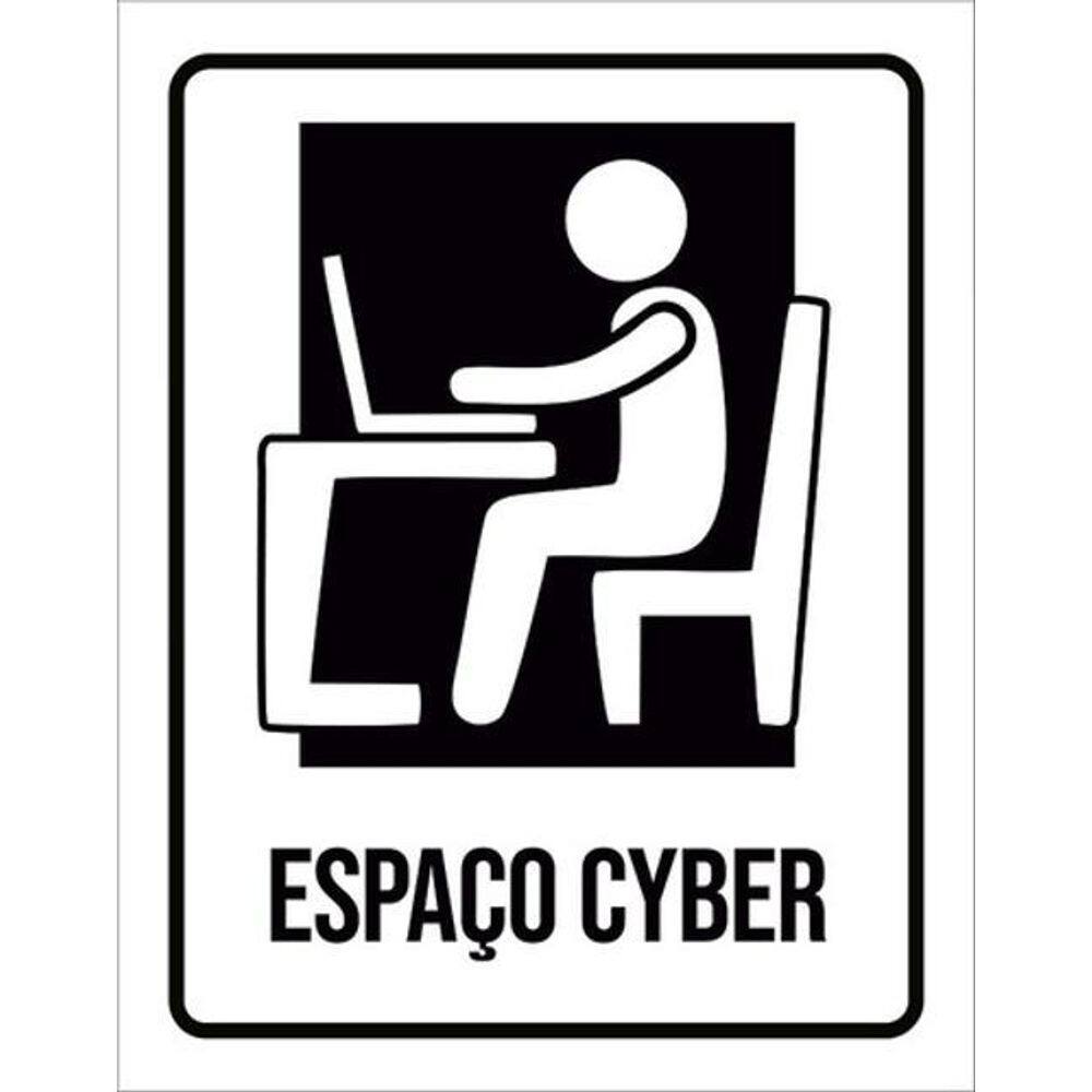 Kit 5 Placas Setor Espaço Cyber 36X46