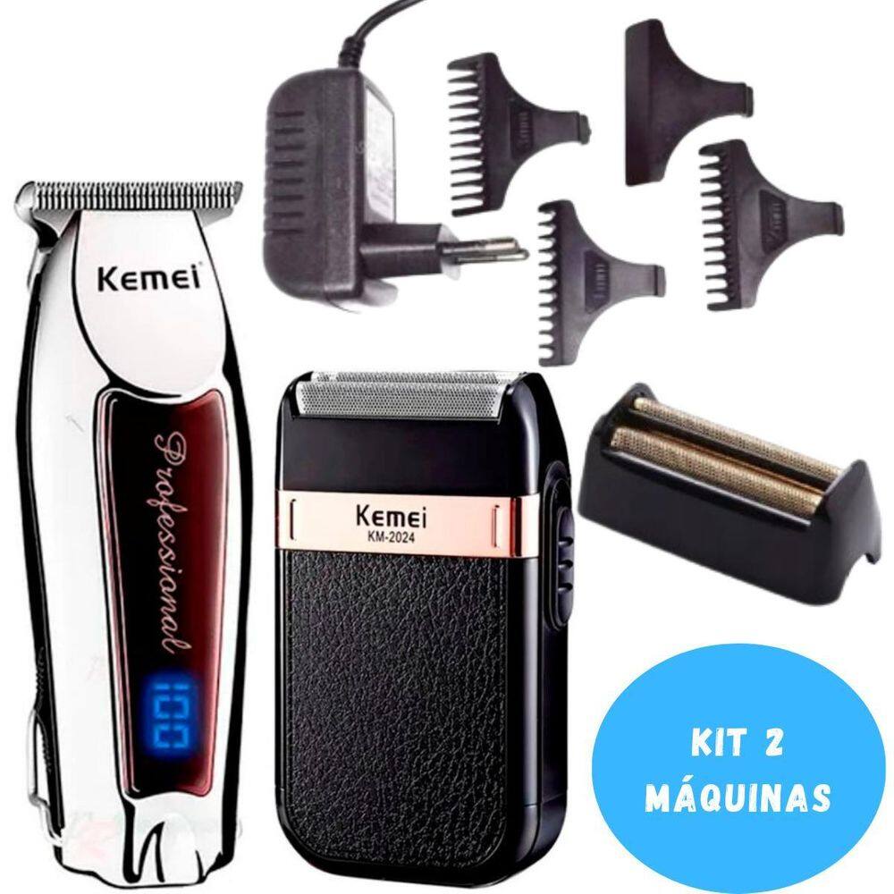 Kit Cabeleireiro Kemei 2024 + 9164 Prático Para Iniciantes