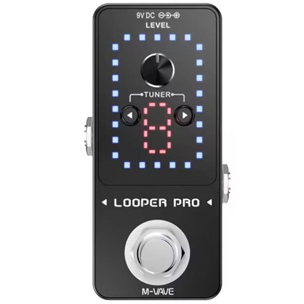Pedal Looper Pro M-Vave Tuner Afinador