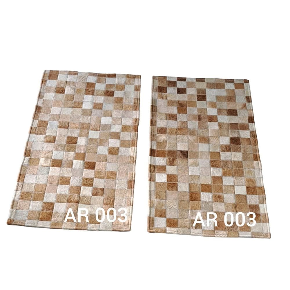 Tapete De Couro Beira Cama Bege Par 0,50 X 1,00 M