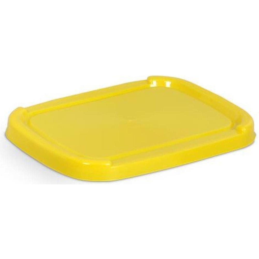 Pote Para Sorvete 2L Com Tampas Amarelas - Kit 10 Unidades