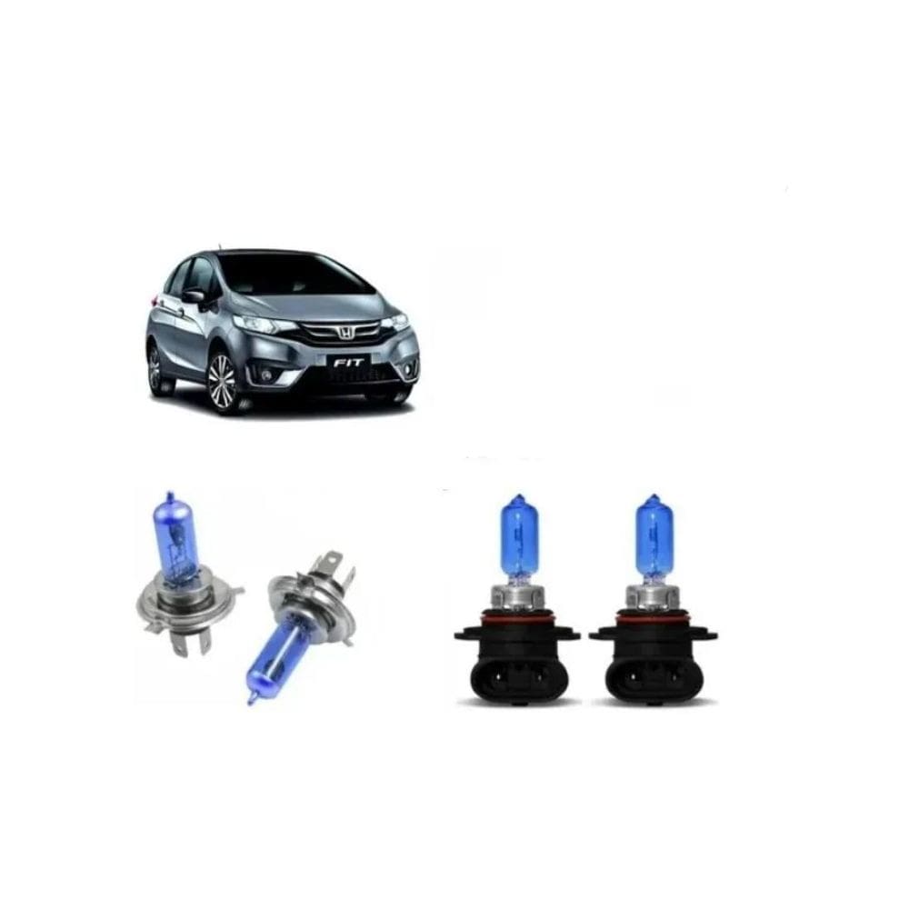 Fit 2014 Até 2018 Kit Lampadas Super Branca + Led Honda