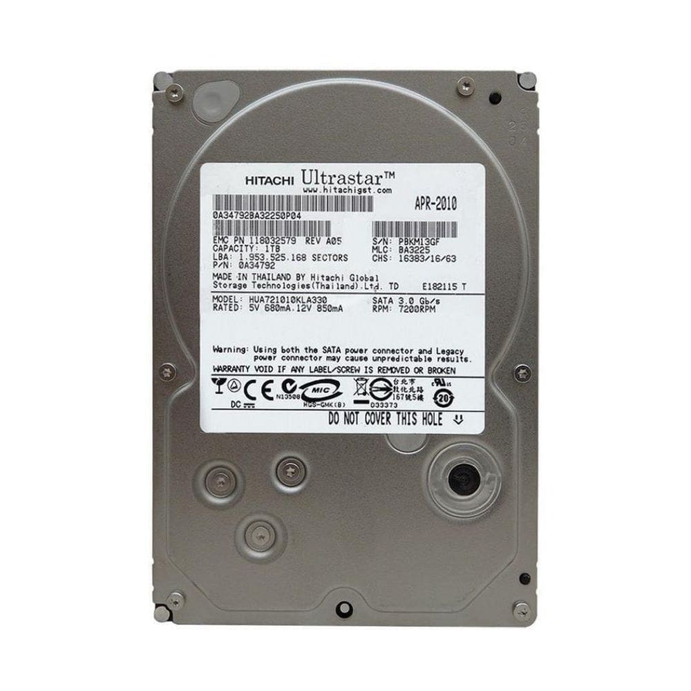 Hd Sata Hitachi Ultrastar 1tb 7.2k 3.5 hua721010kla330 3gbps