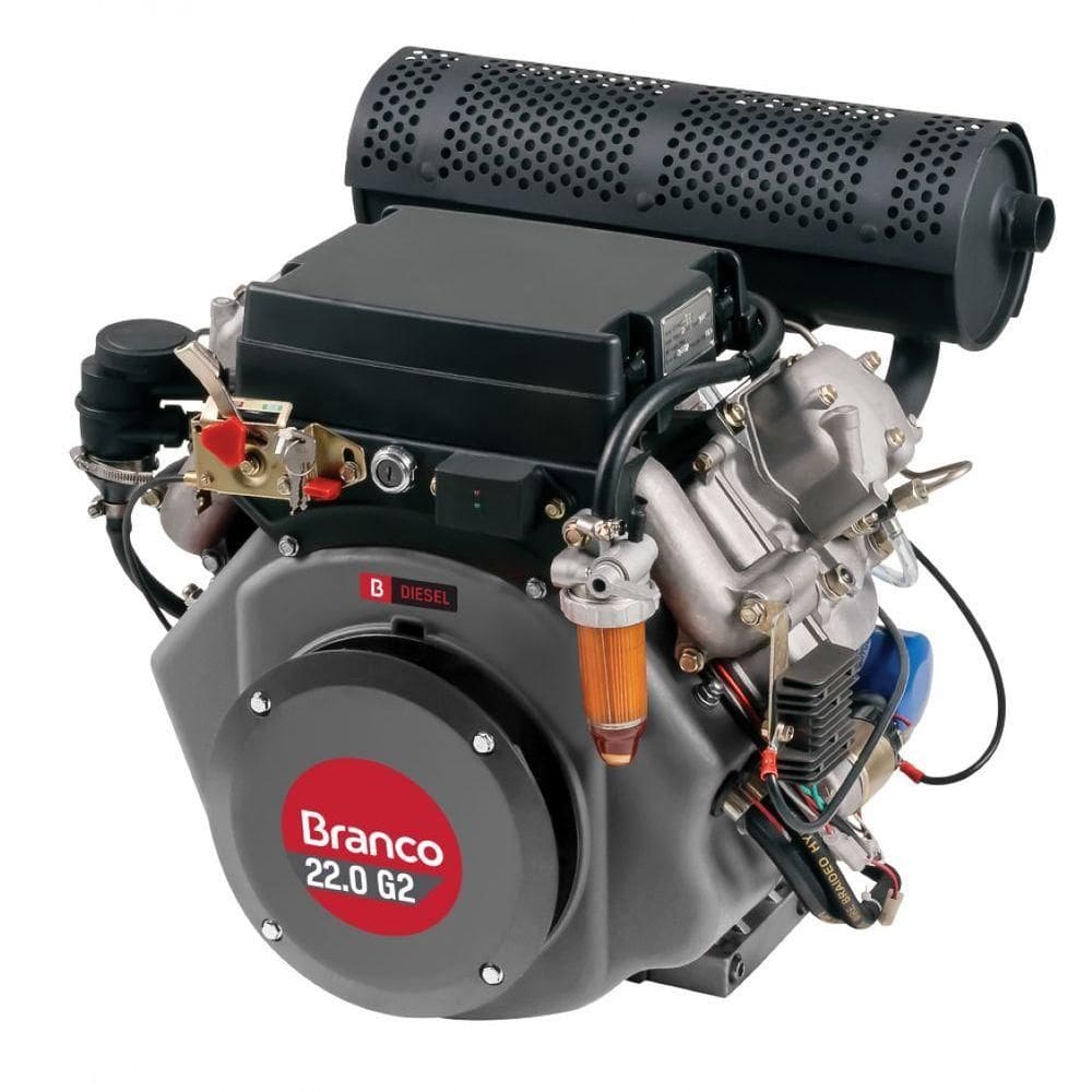 Motor Diesel 22,0cv Eixo H Partida Elét Bd-22.0 G2 Branco