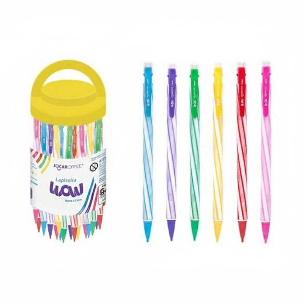 Kit 5Un Lapiseira Wow Com Borracha Fixa 0.5Mm - Jocar Office